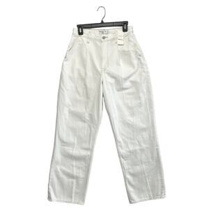 Abercrombie & Fitch The Loose High Rise Curve Love Jeans NWT Sz 27 Off White